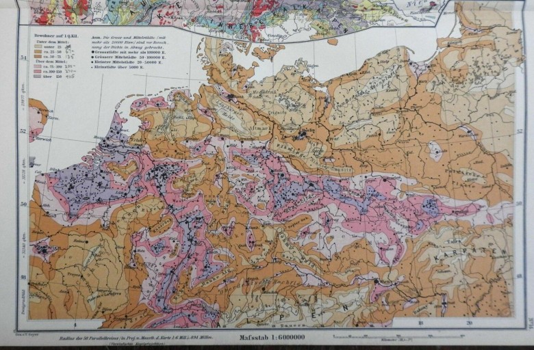Gęstość zaludnienia Niemiec w 1910 roku