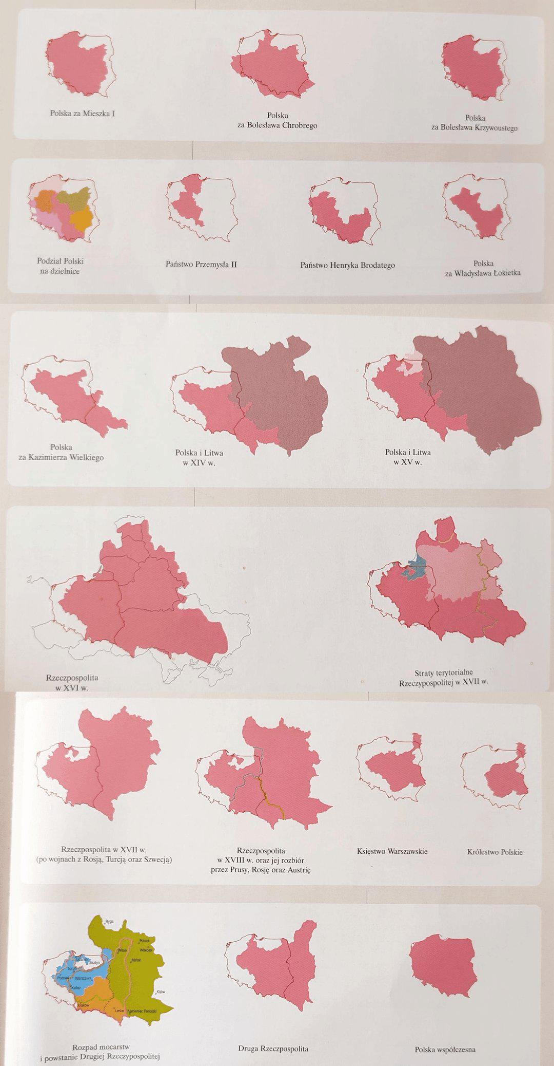 Jak zmieniały się granice Polski w latach 966-2024