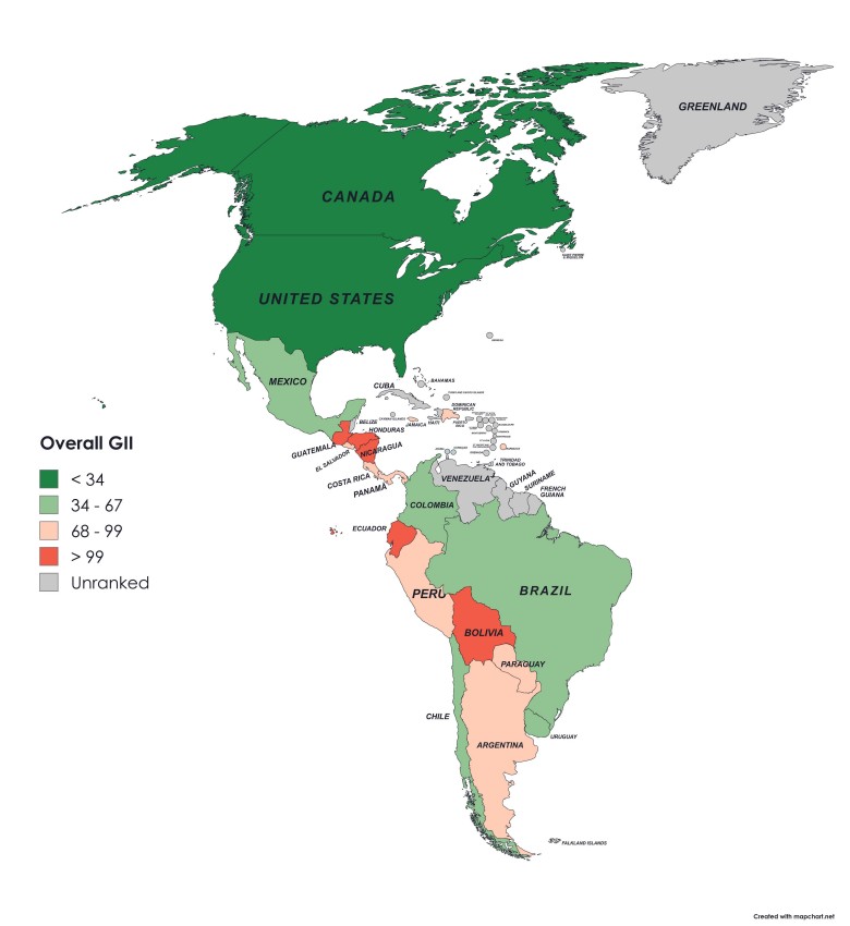 Globalny raport innowacyjności, 2024 (Global Innovation Index) - Ameryka Pn i Pd, WIPO Report 2024