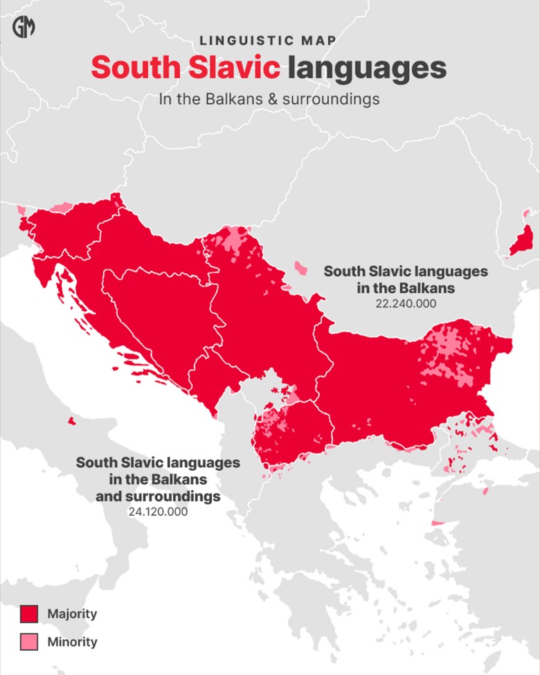 Języki słowiańskie na Bałkanach i Europie Południowej