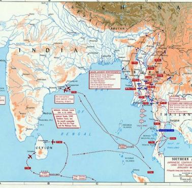 Sytuacja na froncie w Azji Południowo-wschodniej i Oceanie Indyjskim, 1942