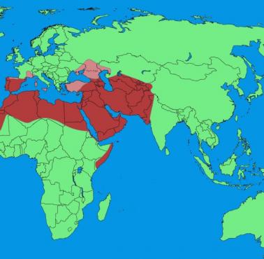 Ekspansja islamu w Europie i Afryce Pn z uwzględnieniem 737-740