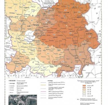 Odsetek osób zabitych przez Rosję i ukraińskich Kozaków w Wielkim Księstwie Litewskim w latach 1654-1667