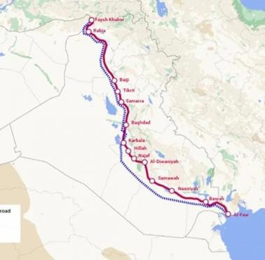 Irak i Turcja budują nową linię kolejową do Zatoki Perskiej (Al-Fau)