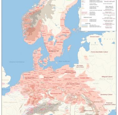 Starożytne plemiona germańskie w Europie między 50 r. p.n.e. a 300 r. n.e.