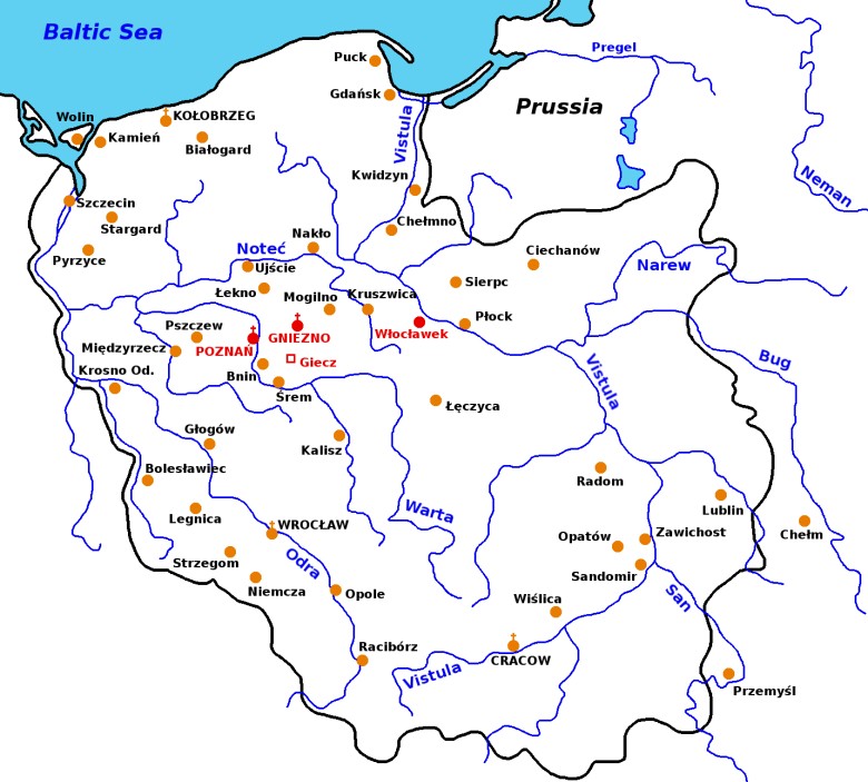 Najstarsze ośrodki miejskie w Polsce