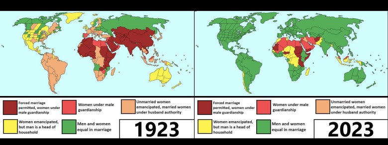 Prawa kobiet w ciągu ostatnich 100 lat, 1923 vs.2023