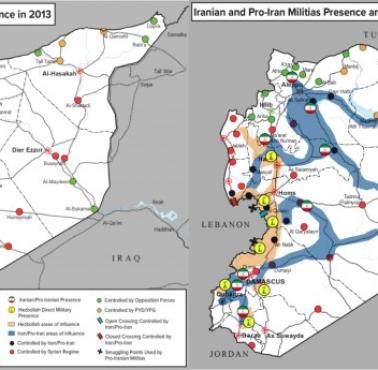 Irańskie wpływy w Syrii 2013 vs 2020