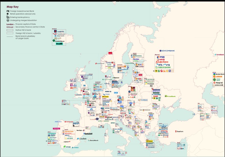 Największe banki państw europejskich, prawdopodobnie 2024