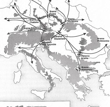Geopolityka: Przesmyki w Europie przez które można dokonywać skutecznej ekspansji, Moczulski