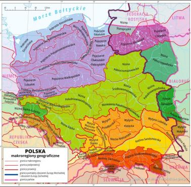 Makroregiony geograficzne Polski