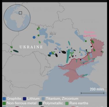 Mapa surowcowa Ukrainy