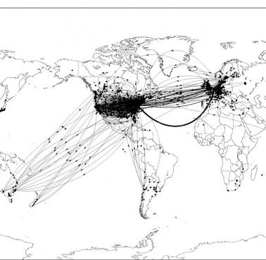 Stan sieci Arpanet (która później stała się Internetem) w 1993