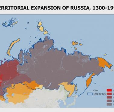 Ekspansja terytorialna Rosji od 1300-1991