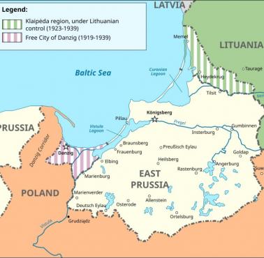 23 marca 1939, kilka dni po upadku Czechosłowacji, Niemcy zajęły Okręg Kłajpedy (niem. Memelland)