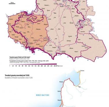 Ekspansja terytorialna i czas trwania kontroli nad danymi obszarami polsko-litewskiej Unii w latach 1385-2018