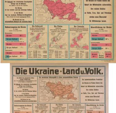 Mapa ukraińskich terytoriów etnicznych 1918