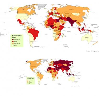 Wolność religijna na świecie, 2022 (Global religious restrictions)