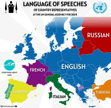 Jakiego języka używa twój kraj w ONZ?, 2024