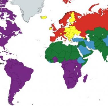 Zmiany religii w regionach i krajach po kolonizacji przez Europejczyków w XVI-XX wieku
