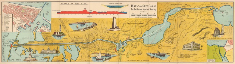 Kanał Sueski ok.1930 roku