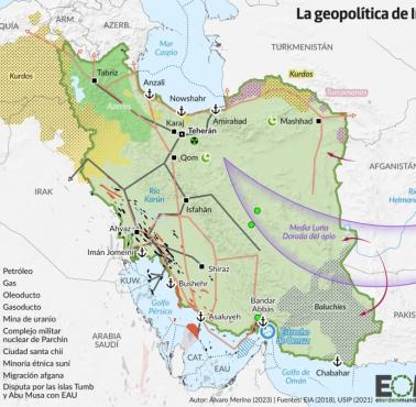 Geopolityczna mapa Iranu, 2023
