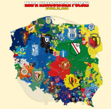 Mapa kibicowska Polski (piłka nożna)