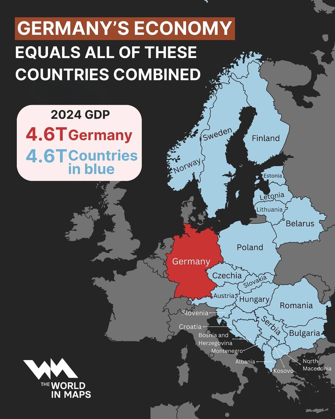 Gospodarka Niemiec w porównaniu do gospodarek Europy Środkowej, 2024