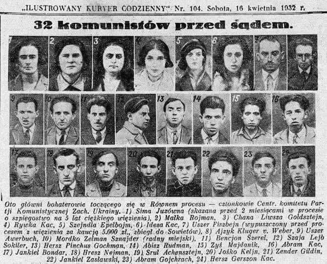32 komunistów przed sądem II RP, 1932