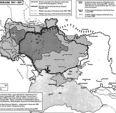 Ewolucja granic ukraińskich 1917-1921