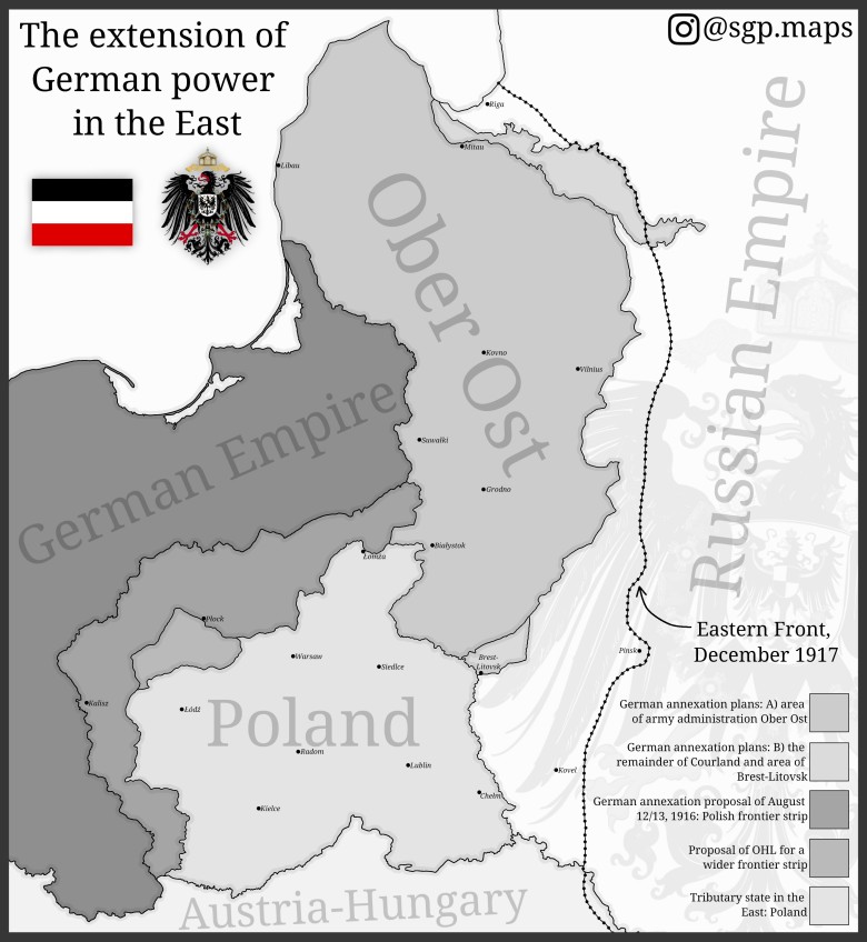 Niemieckie plany (II Rzeszy) w 1917 roku z uwzględnieniem powstania Polski
