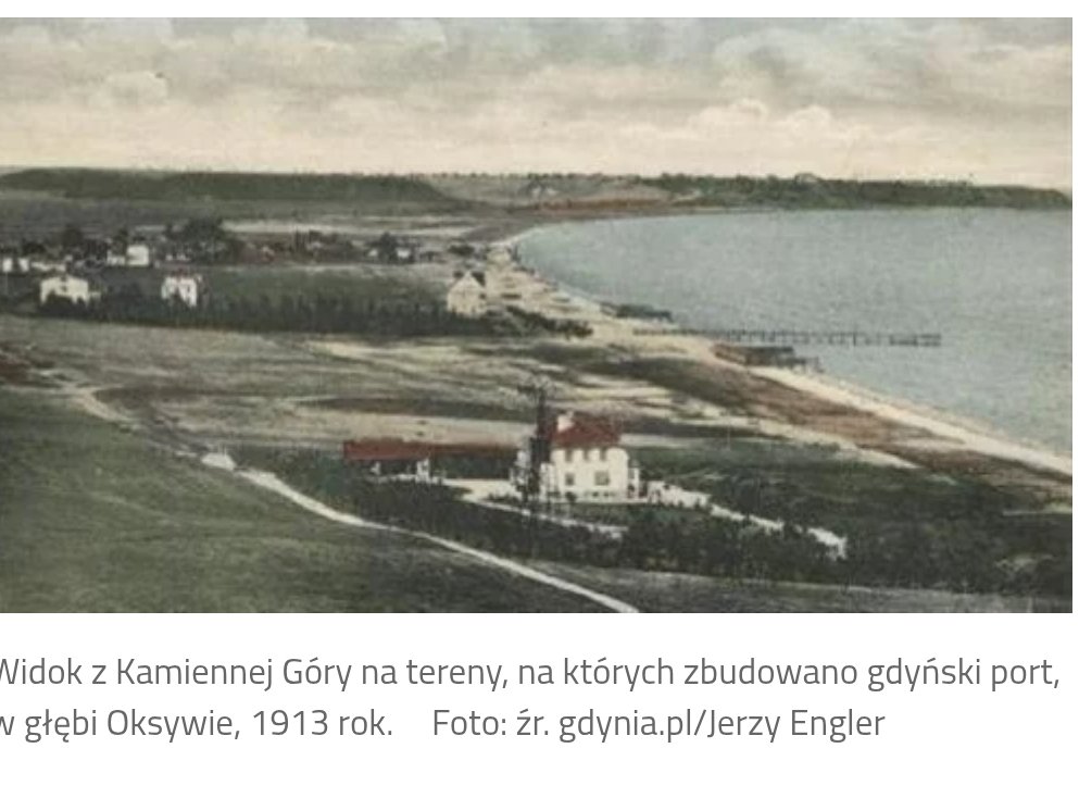 Widok na obszary przyszłego portu - Gdynia, 1913
