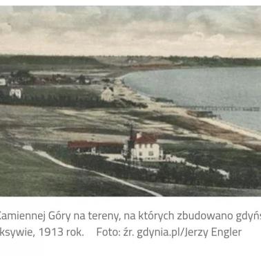 Widok na obszary przyszłego portu - Gdynia, 1913