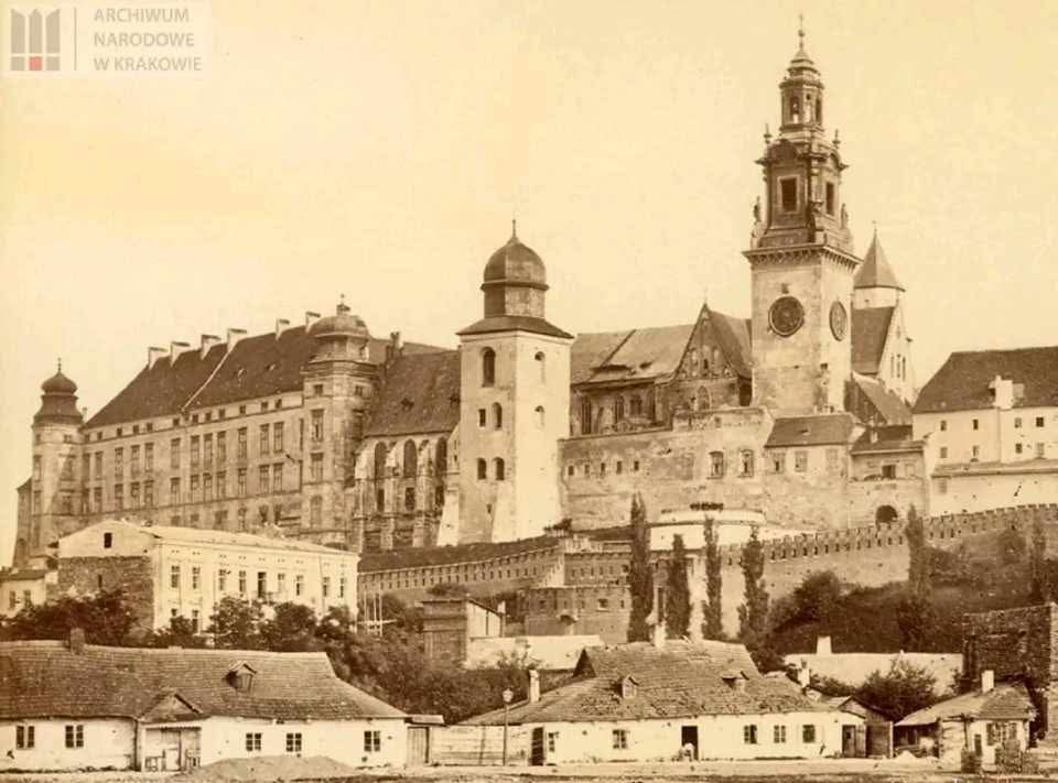 Zdjęcie Wawelu z 1880 roku
