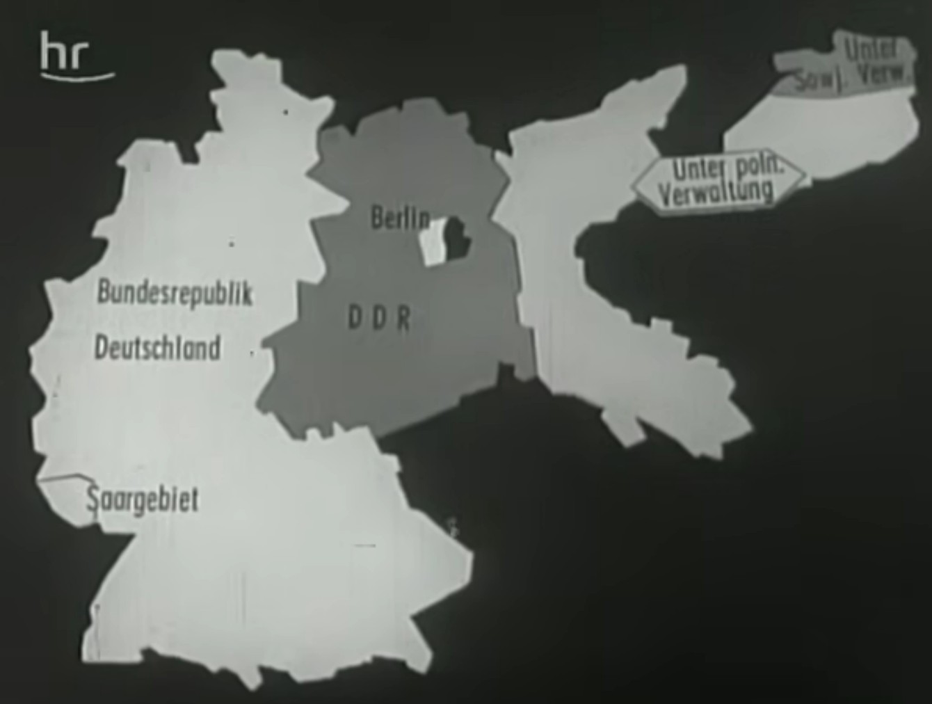 1959 Niemiecka publiczna audycja telewizyjna poświęcona mapie Niemiec