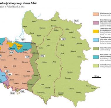 Polityczna regionalizacja polskiego obszaru historycznego. Obszar rdzeniowy