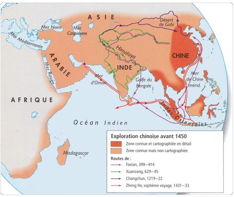 Chińskie wyprawy odkrywcze przed 1450 r.