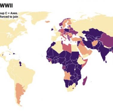 Postawa wobec II wojny światowej na świecie, neutralność, udział, okupacja