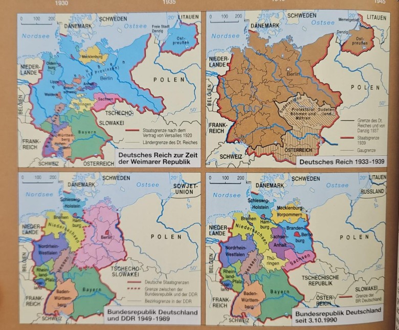Zmiana granic Niemiec na przestrzeni w latach 1920-1990