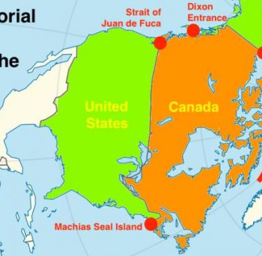Spory (roszczenia) terytorialne między Kanadą, a USA