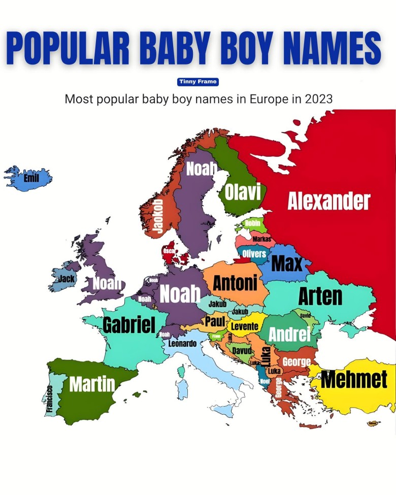 Popularne imiona dla chłopców, 2023