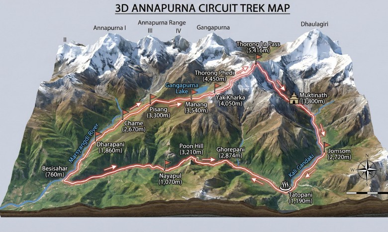 Trasa zdobycia Annapurny