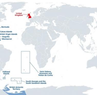 Brytyjskie i francuskie terytoria zamorskie, do których roszczenia mają USA