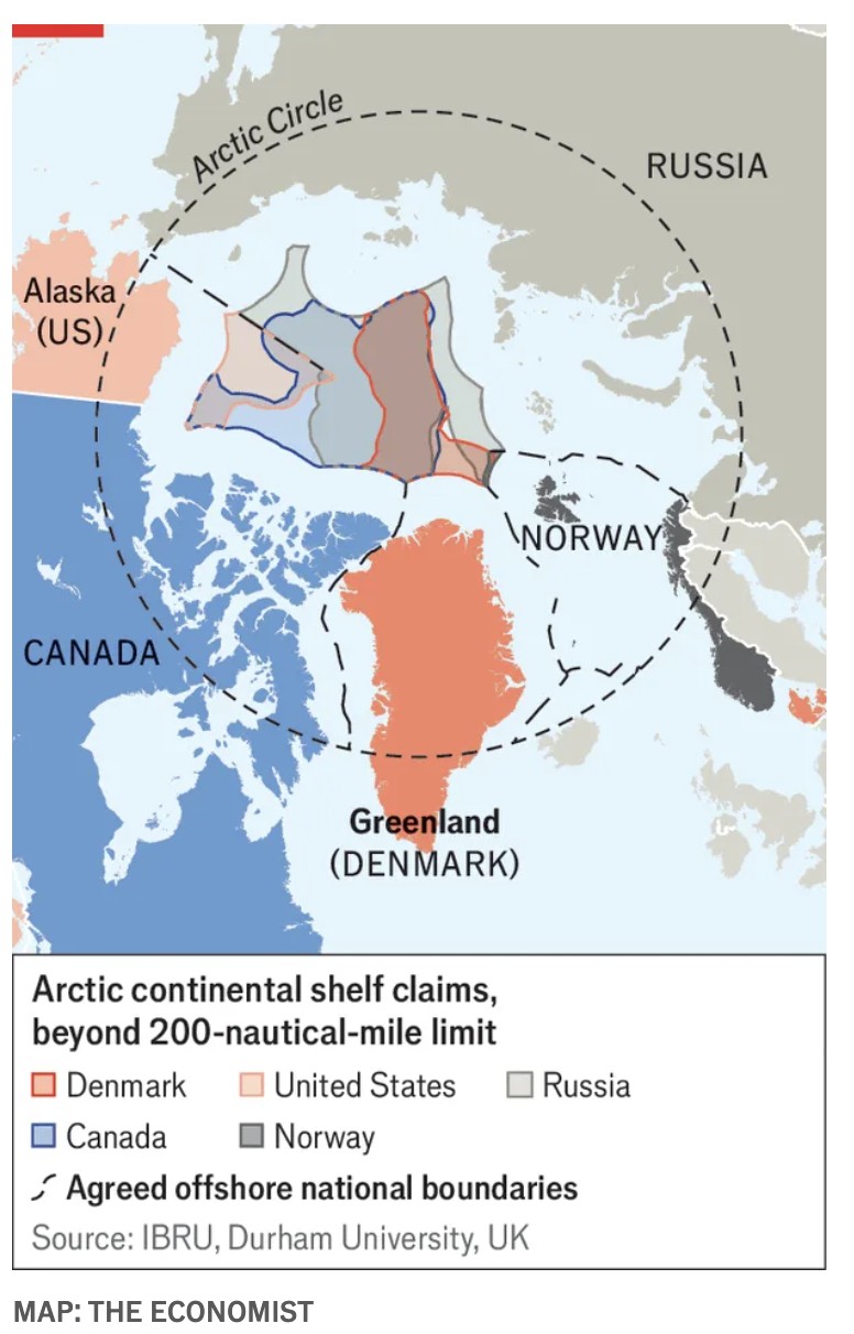 Roszczenia terytorialne wobec Arktyki z zasobami surowcowymi