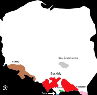 Pasma górskie w Polsce: Sudety, Beskidy, Tatry, Świętokrzyskie, Bieszczady, Pieniny