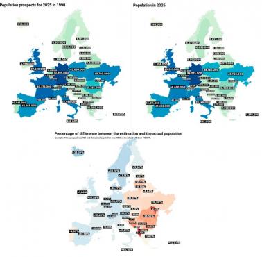 Depopulacja Europy Środkowej. Prognoza liczby ludności w 1990 r. i stan na 2025