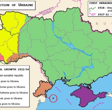 Zmiany terytorialne Ukrainy w latach 1924-1954
