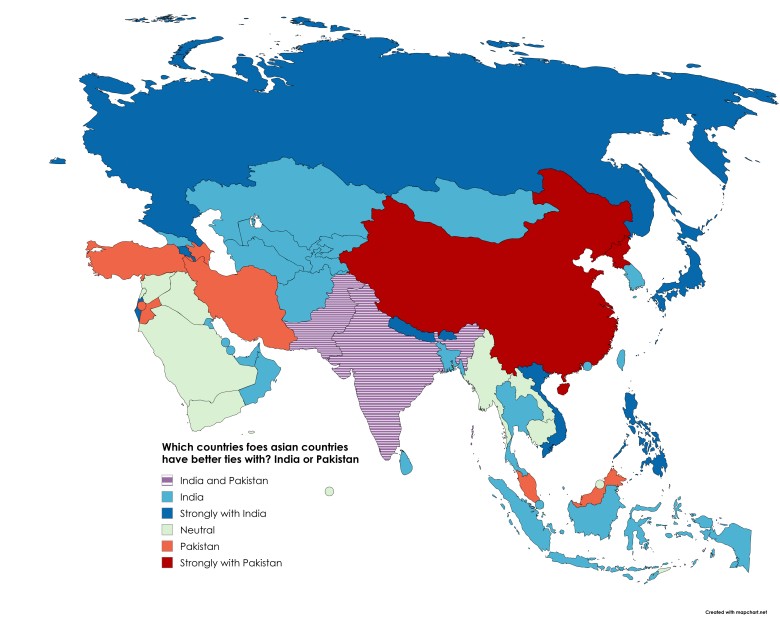 Z Indiami czy Pakistanem kraje azjatyckie utrzymują lepsze stosunki? (prawdopodobnie 2025)