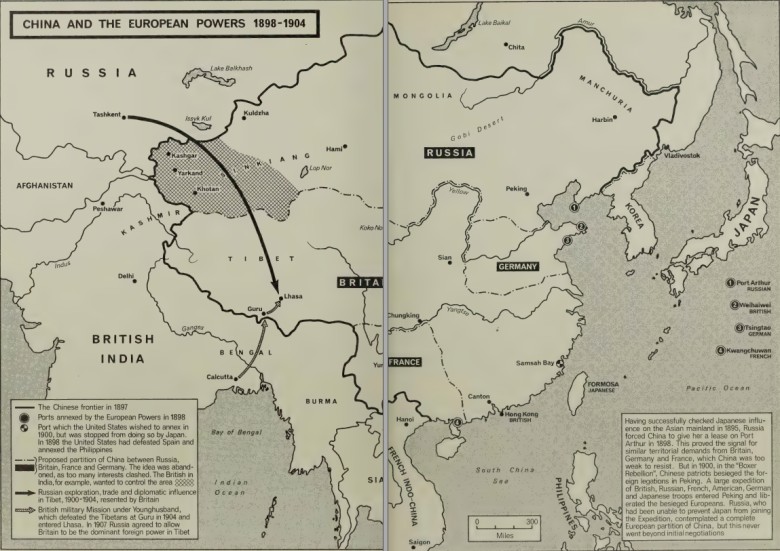 Konflikt brytyjsko-rosyjski o Chiny (Sinciang) , 1898-1904