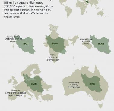 Jak duży jest Iran? Rozmiar Iranu na tle Europy, Indii, Australii...